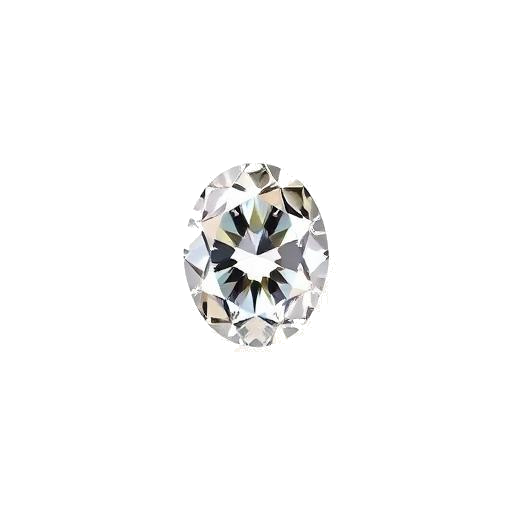 Oval cut diamond