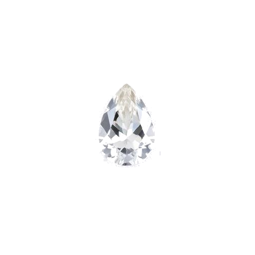 Pear cut diamond